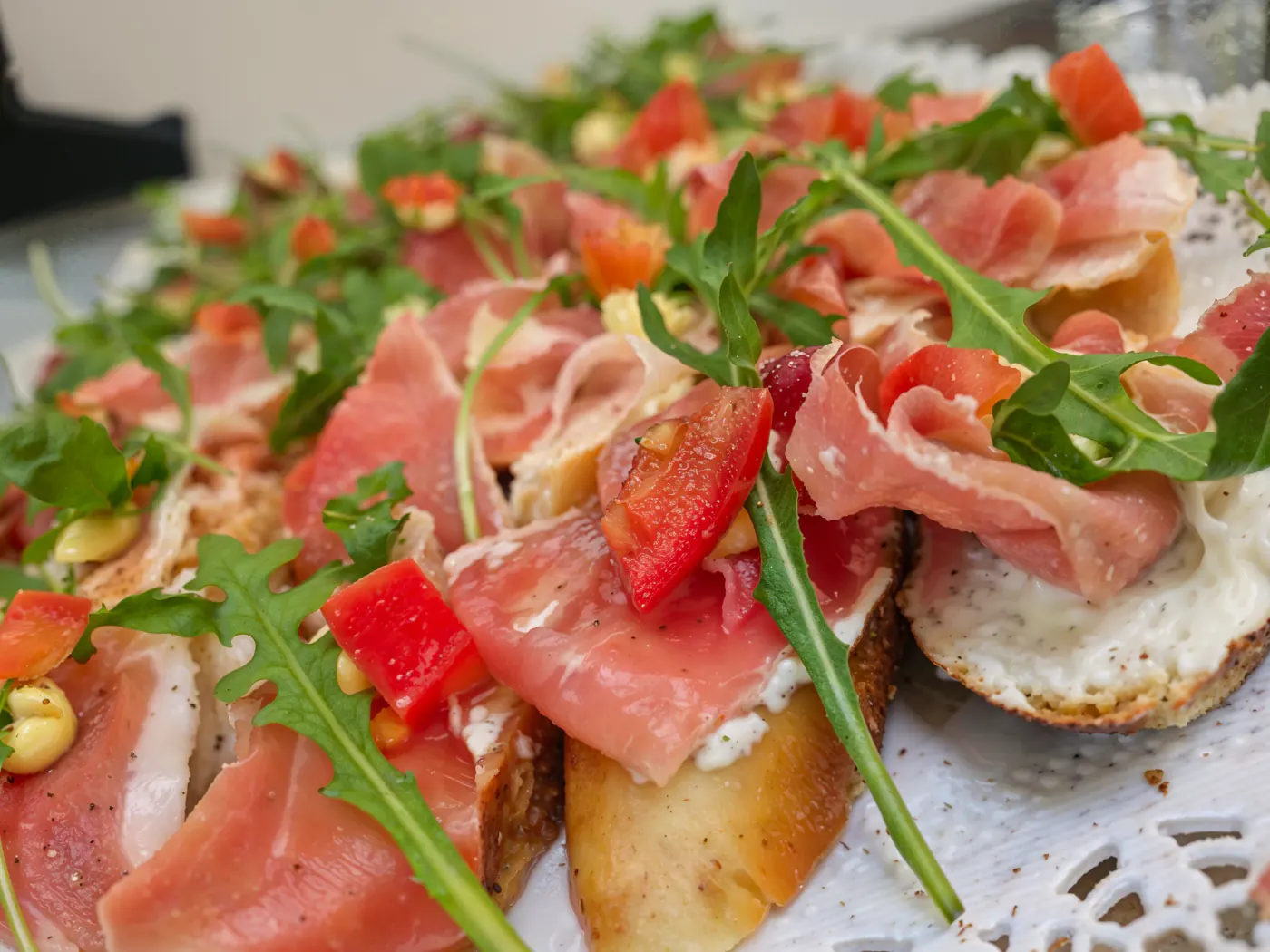 Catering-Buffet mit Antipasti