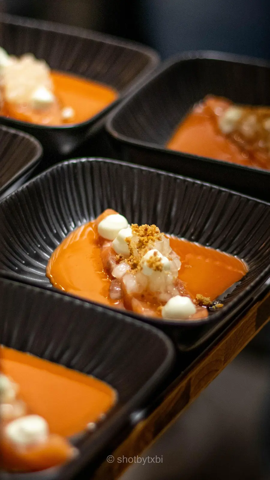 Suppengang mit Topping beim Event-Dinner